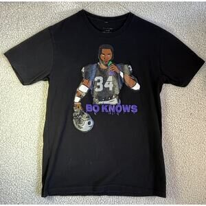 Sailboats & Paper Planes x Slappin In The Trunk ‘Bo Knows’ Tshirt Raiders Rare